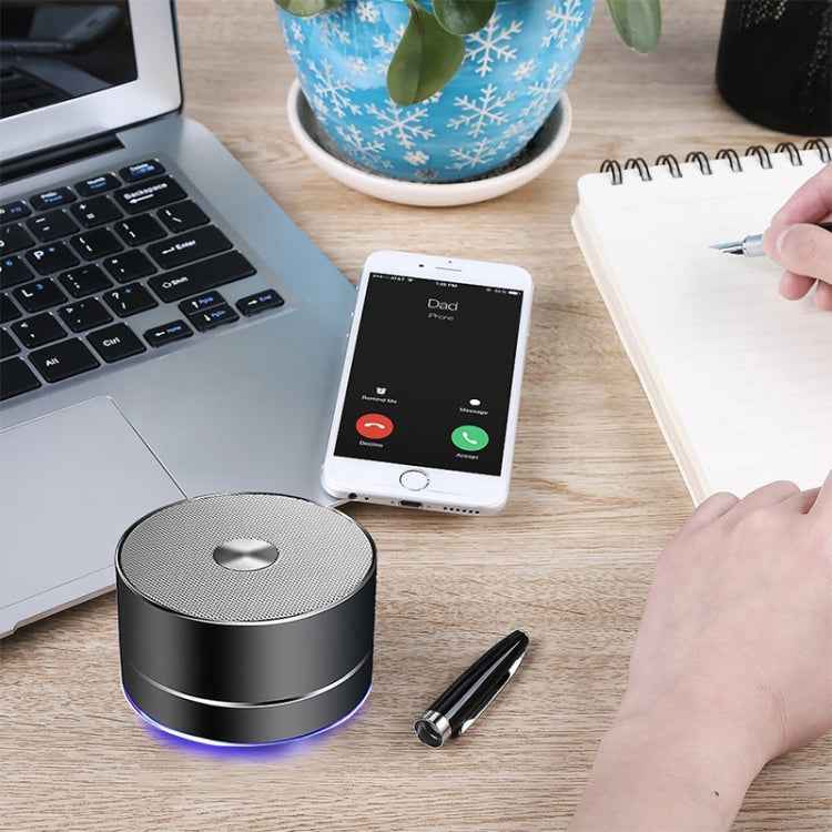 LENRUE Portable Wireless Bluetooth Speaker Stereo Led Speakers with Built-in Mic MP3 MINI Subwoof Smart Column Loudspeaker