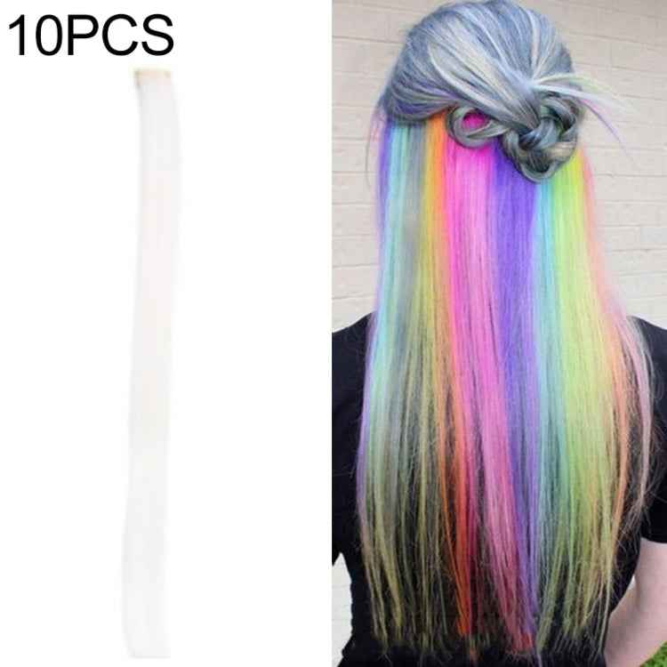 10 PCS Chemical Fiber Wig One-Step Gradient Color Single Card Wig, 24inches