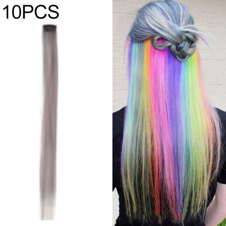 10 PCS Chemical Fiber Wig One-Step Gradient Color Single Card Wig, 24inches