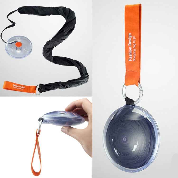 Portable Tote In Pouch Reusable Folding Carabiner Shopping Bag
