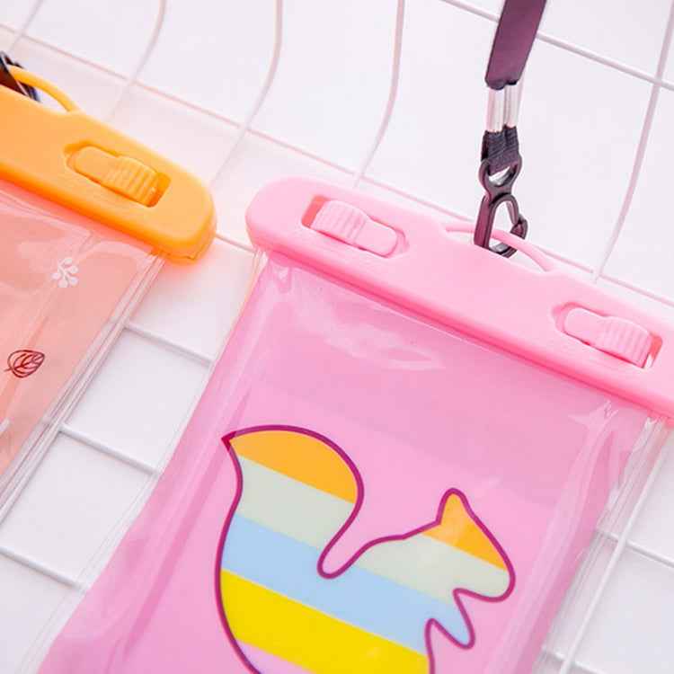 10 PCS Large Outdoor Photo Transparent Waterproof Cartoon Mobile Phone Bag, Elephant, Squirrel, Puppy, Big Elephant, Fawn, Little White Cat, Dolphin, Little Yellow Deer, Little Sheep, Little Pink Cat, Little Cat, Crocodile