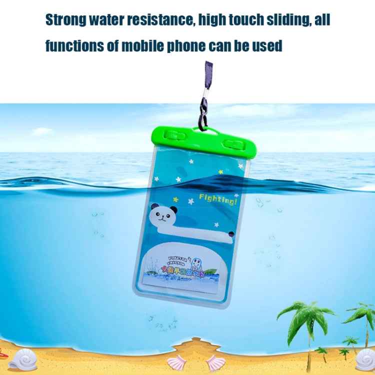 10 PCS Large Outdoor Photo Transparent Waterproof Cartoon Mobile Phone Bag, Elephant, Squirrel, Puppy, Big Elephant, Fawn, Little White Cat, Dolphin, Little Yellow Deer, Little Sheep, Little Pink Cat, Little Cat, Crocodile