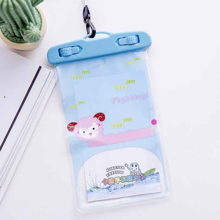 10 PCS Large Outdoor Photo Transparent Waterproof Cartoon Mobile Phone Bag, Elephant, Squirrel, Puppy, Big Elephant, Fawn, Little White Cat, Dolphin, Little Yellow Deer, Little Sheep, Little Pink Cat, Little Cat, Crocodile