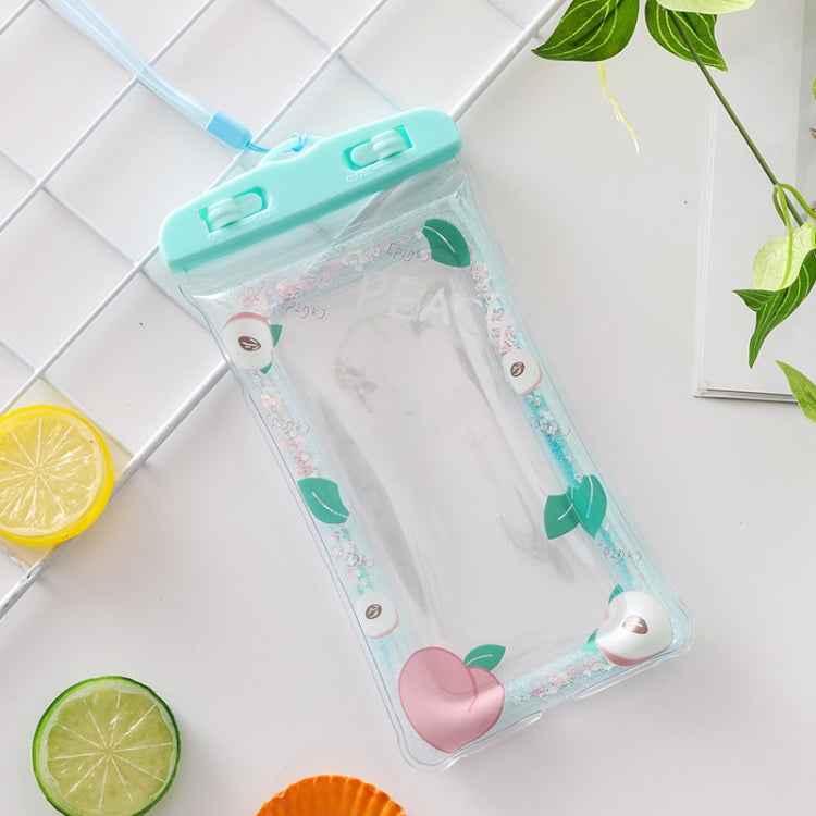 Cartoon Transparent Swimming Inflatable Air Bag Floating Mobile Phone Waterproof Bag, Random Color Delivery, Pink Watermelon, Green Peach, Purple Kitten, Blue Bunny, There is a Mine at Home, Green Cactus 1, Green Cactus 2, Green Cactus 3, Pink Strawber...
