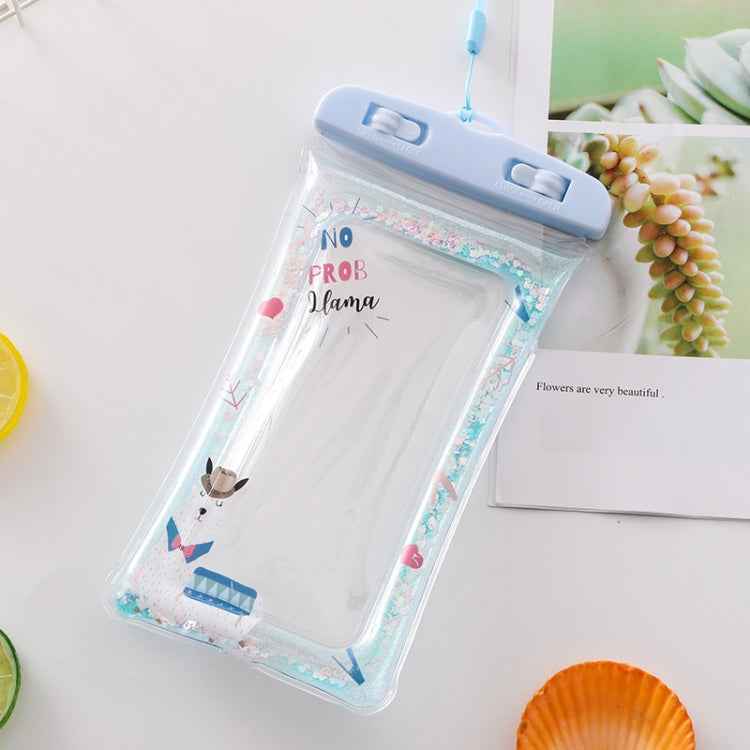 Cartoon Transparent Swimming Inflatable Air Bag Floating Mobile Phone Waterproof Bag, Random Color Delivery, Pink Watermelon, Green Peach, Purple Kitten, Blue Bunny, There is a Mine at Home, Green Cactus 1, Green Cactus 2, Green Cactus 3, Pink Strawber...