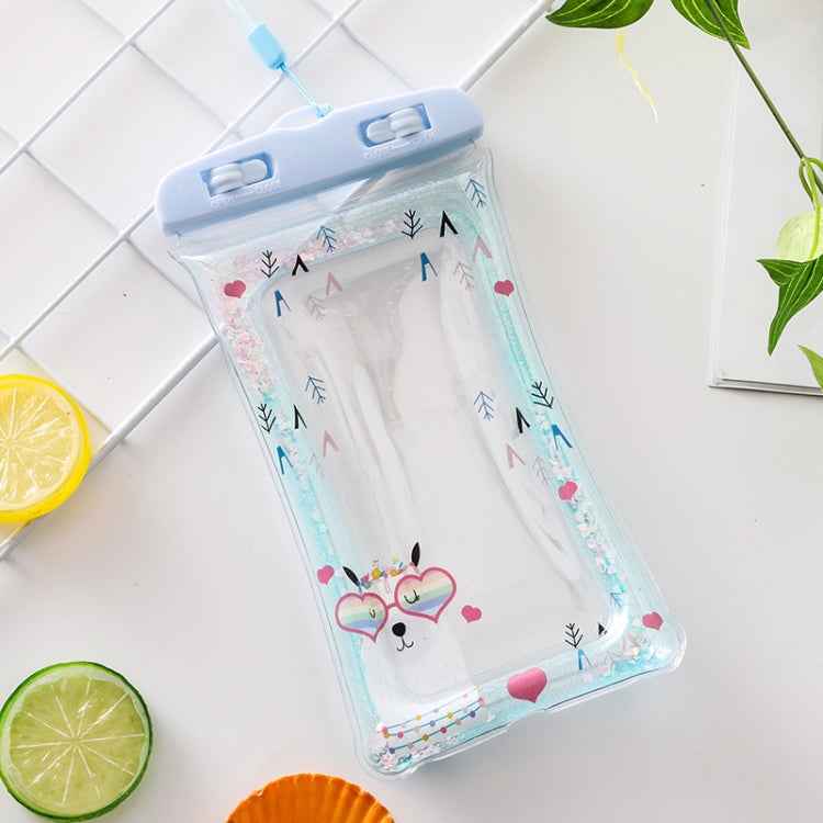 Cartoon Transparent Swimming Inflatable Air Bag Floating Mobile Phone Waterproof Bag, Random Color Delivery, Pink Watermelon, Green Peach, Purple Kitten, Blue Bunny, There is a Mine at Home, Green Cactus 1, Green Cactus 2, Green Cactus 3, Pink Strawber...