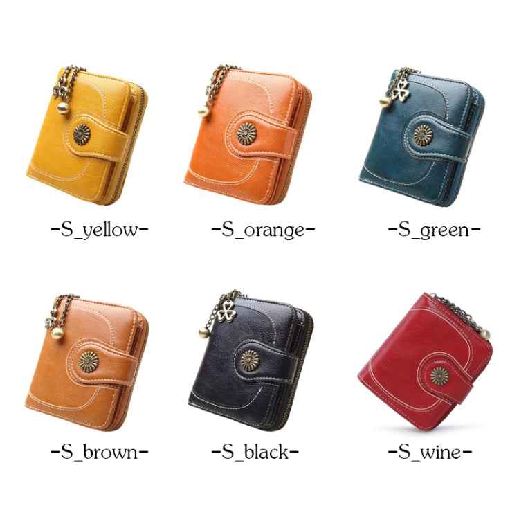 Vintage Button Phone Purses Women Wallets Female Purse Leather Brand Retro Ladies Long Zipper Woman Wallet Card Clutch