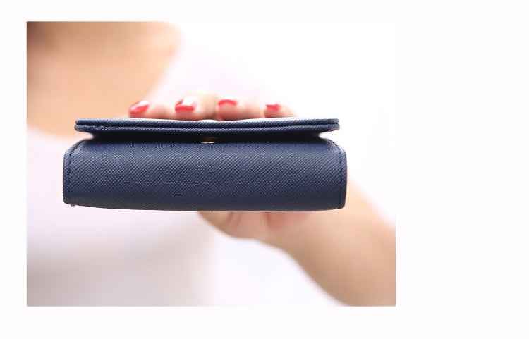 Short Mini Women Wallets Crown Decorated Fold PU Leather Coin Purse Card Holder
