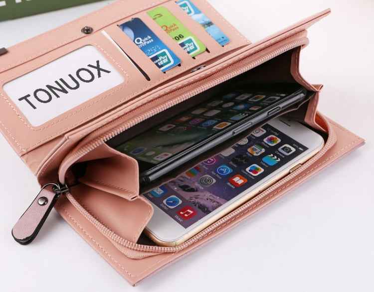 Long Wallet Zipper Coin Purse Cards ID Holder Clutch Woman Wallet