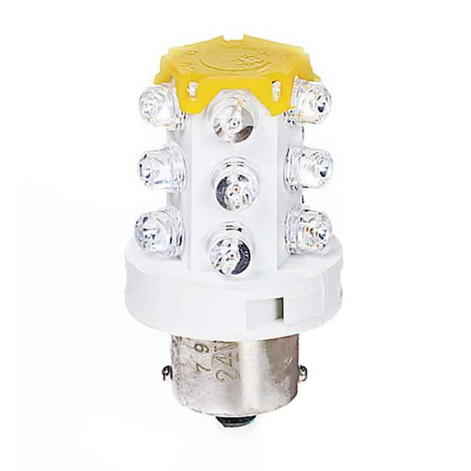 B15 15 LEDs Small Bulb LED Warning Light, Random Color Delivery, 12V, 24V, 220V
