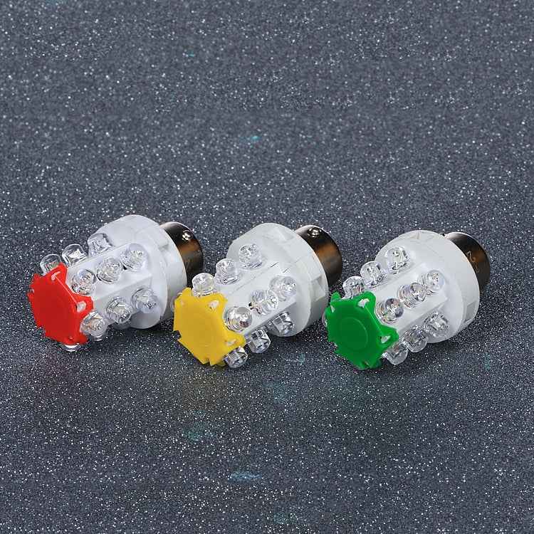B15 15 LEDs Small Bulb LED Warning Light, Random Color Delivery, 12V, 24V, 220V