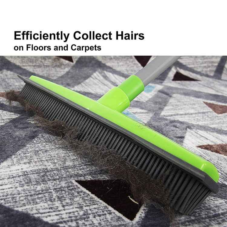 Pet Carpet Hair Removal Broom Scraping Dust-free Hand-washing Mop Rubber Floor Brush, Blue, Green, Red, Yellow, Grass Green