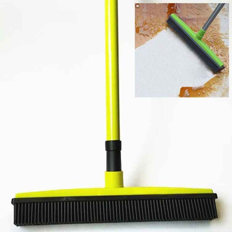 Pet Carpet Hair Removal Broom Scraping Dust-free Hand-washing Mop Rubber Floor Brush, Blue, Green, Red, Yellow, Grass Green