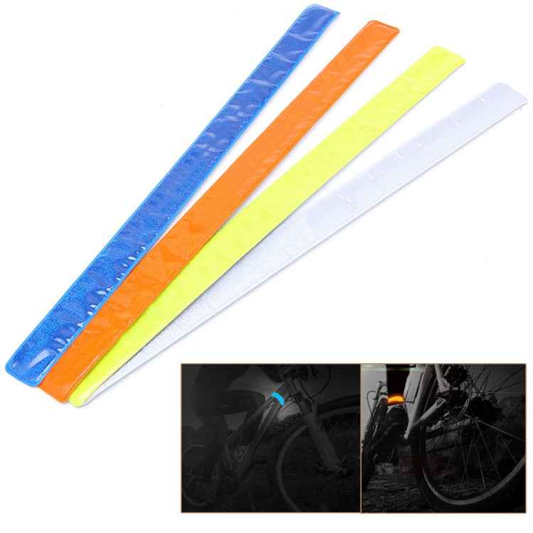 4 PCS Bike Bicycle Cycling Band Arm Leg Pant Reflective Strap Belt Safety Reflector