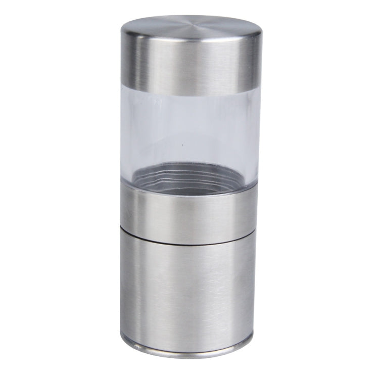 Manual Pepper Mill Stainless Steel Salt Grinder, 12x5cm