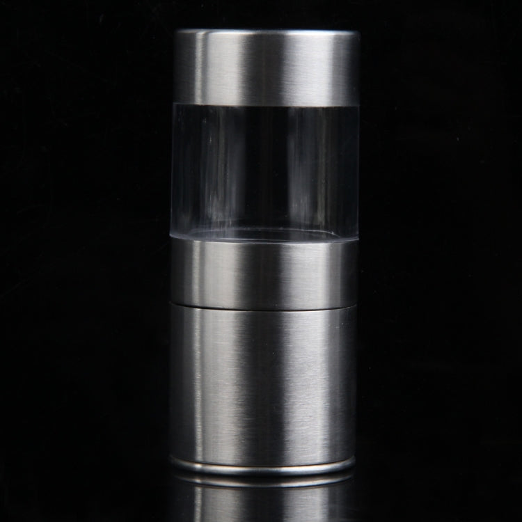 Manual Pepper Mill Stainless Steel Salt Grinder, 12x5cm