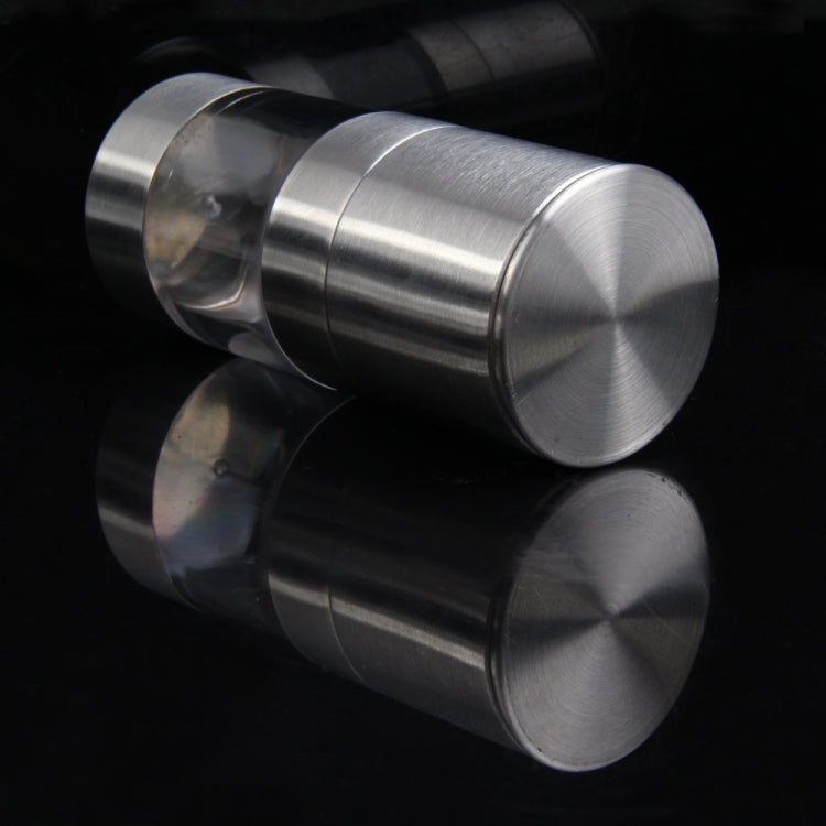 Manual Pepper Mill Stainless Steel Salt Grinder, 12x5cm