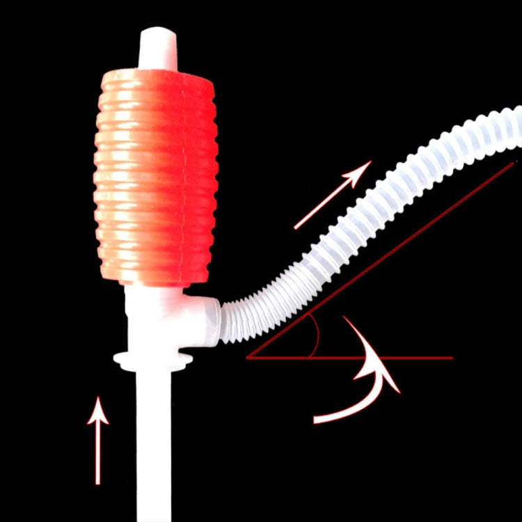 Creative Hand Manual Gas Oil Water Liquid Transfer Pump Siphon Hose for Car Motorcyle Truck Car Liquid Pump, Red