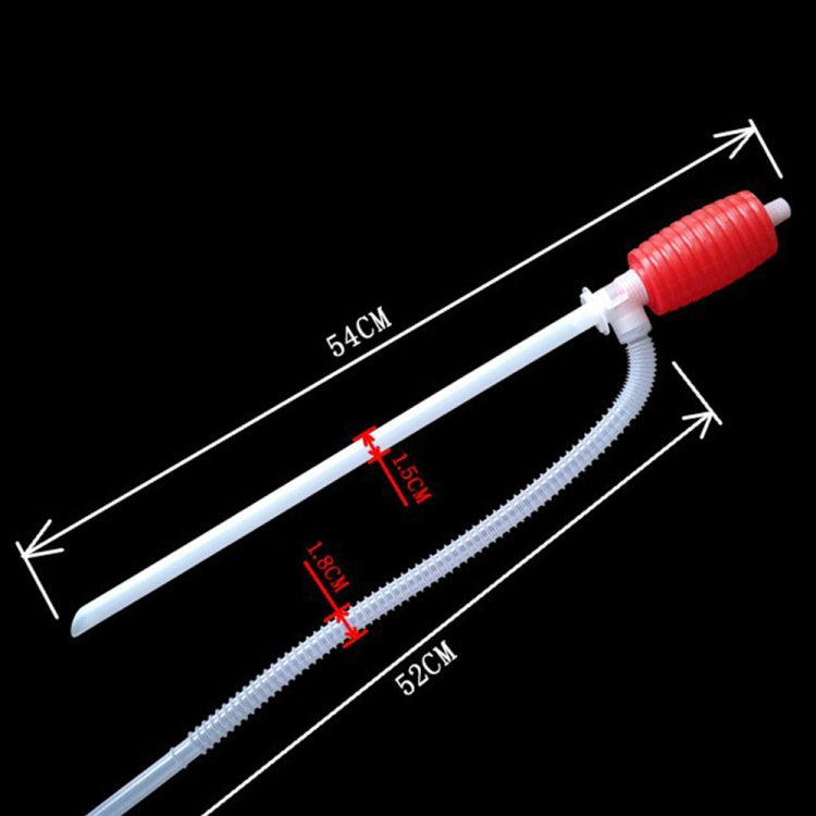 Creative Hand Manual Gas Oil Water Liquid Transfer Pump Siphon Hose for Car Motorcyle Truck Car Liquid Pump, Red