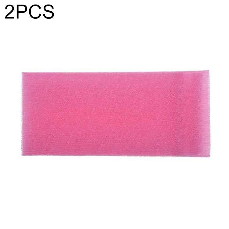 2 PCS Long Nylon Mesh Bath Shower Body Washing Clean Exfoliate Puff Scrubbing Towel Cloth Scrubbers Body Face Wash Cleaning Towel