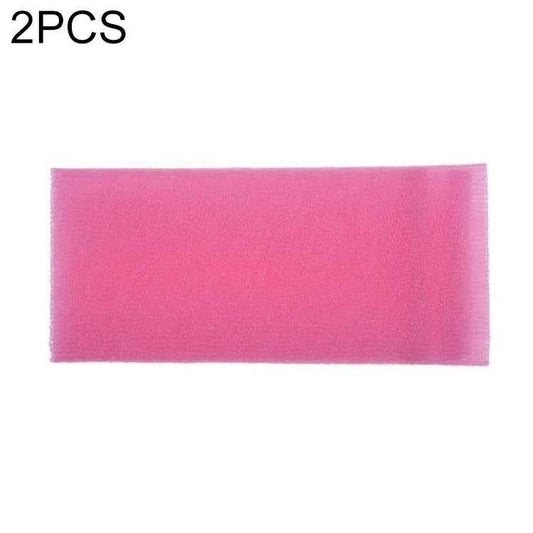 2 PCS Long Nylon Mesh Bath Shower Body Washing Clean Exfoliate Puff Scrubbing Towel Cloth Scrubbers Body Face Wash Cleaning Towel
