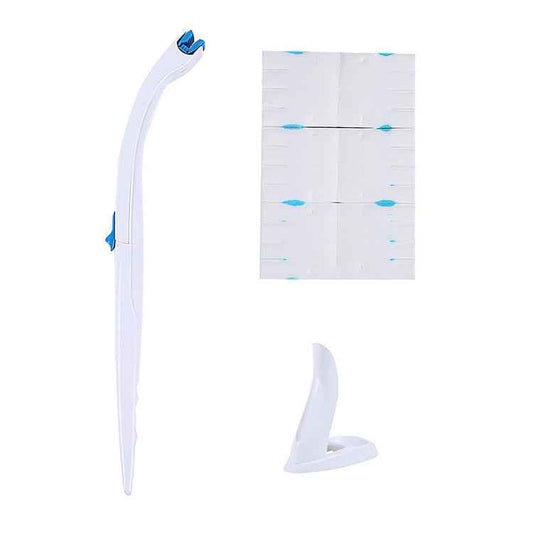 Disposable Toilet Brush Household Toilet Brush with Detergent, Splicing, Dolphin, Replacement Core
