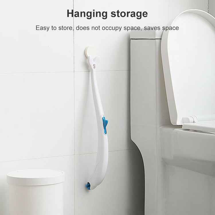 Disposable Toilet Brush Household Toilet Brush with Detergent, Splicing, Dolphin, Replacement Core