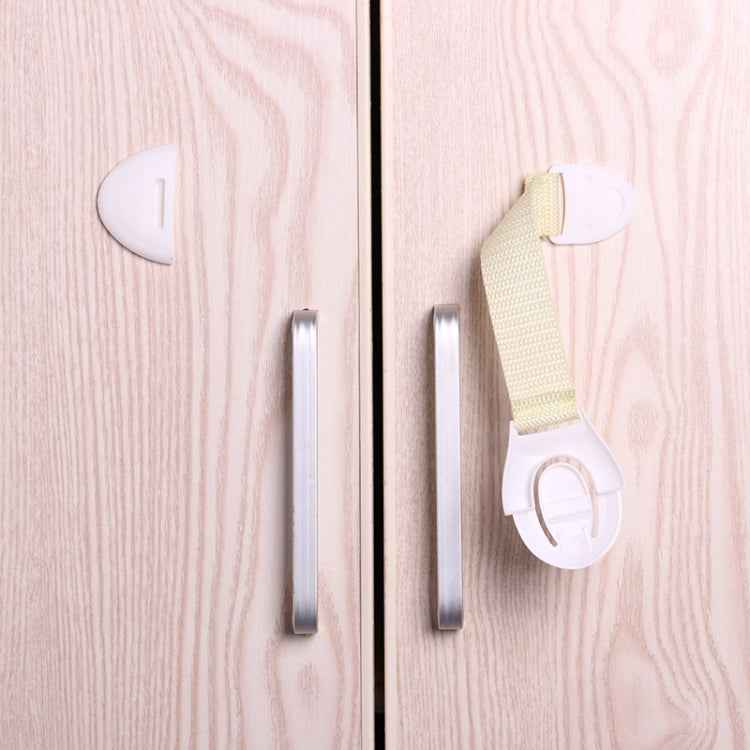 10 PCS/Lot Child Lock Protection Of Children Locking Doors For Children Safety Kids Plastic Lock, 10 PCS  White