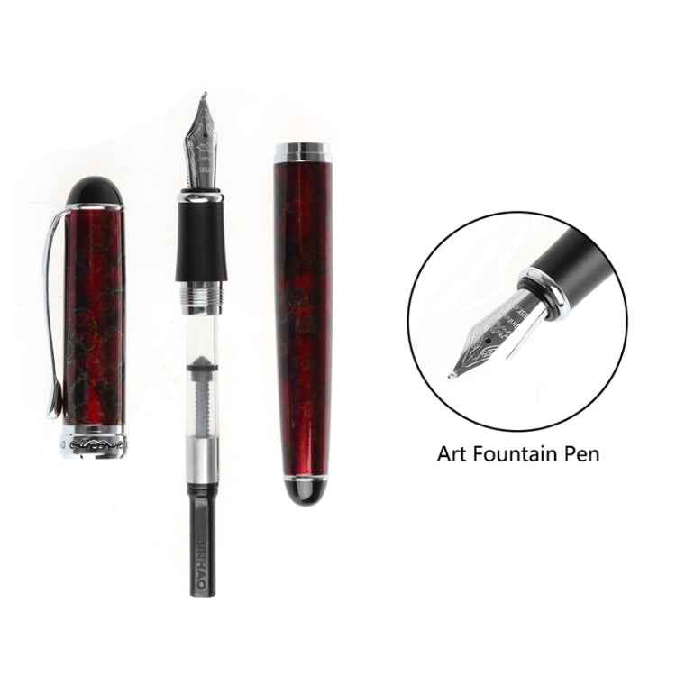 X750 Stationery Stainless Steel Fountain Pen Medium Nib Ink Pens School Oiifice Gift, 0.5mm, 1.1mm