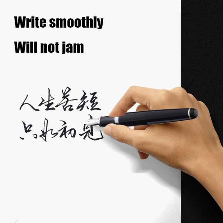 X750 Stationery Stainless Steel Fountain Pen Medium Nib Ink Pens School Oiifice Gift, 0.5mm, 1.1mm
