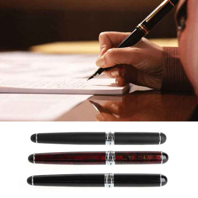 X750 Stationery Stainless Steel Fountain Pen Medium Nib Ink Pens School Oiifice Gift, 0.5mm, 1.1mm