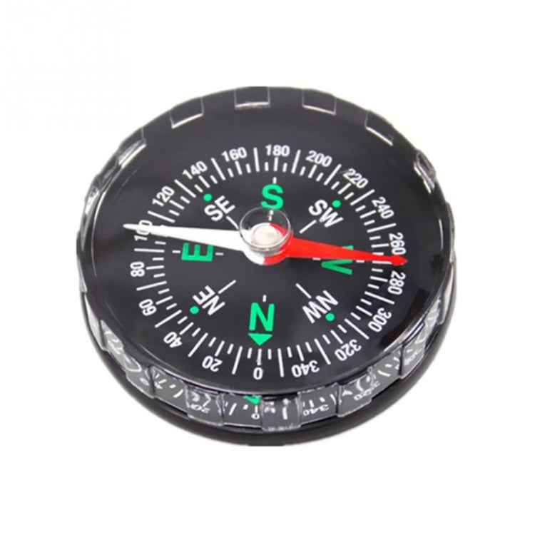 10 PCS Portable Mini Precise Compass Practical Guider for Camping Hiking North Navigation Survival Button Design Compass, 45mm