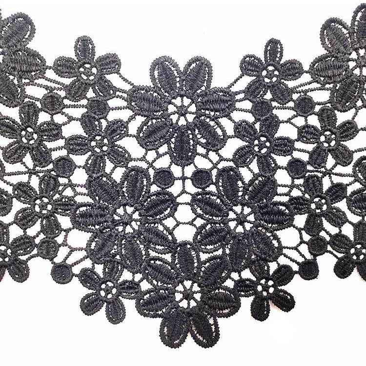Lace Collar Three-dimensional Hollow Embroidered Fake Collar DIY Clothing Accessories, Size: About 45 x 26cm, Red, Green, Blue, Sky Blue, Purple, Gray, Black, Gold, Beige Brown, Gold Brown, Gold Line, Silver, Navy, Red Bean Paste Powder, Rose Red, Whit...