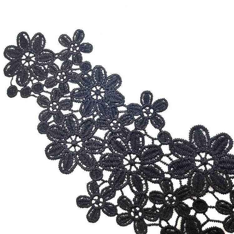 Lace Collar Three-dimensional Hollow Embroidered Fake Collar DIY Clothing Accessories, Size: About 45 x 26cm, Red, Green, Blue, Sky Blue, Purple, Gray, Black, Gold, Beige Brown, Gold Brown, Gold Line, Silver, Navy, Red Bean Paste Powder, Rose Red, Whit...