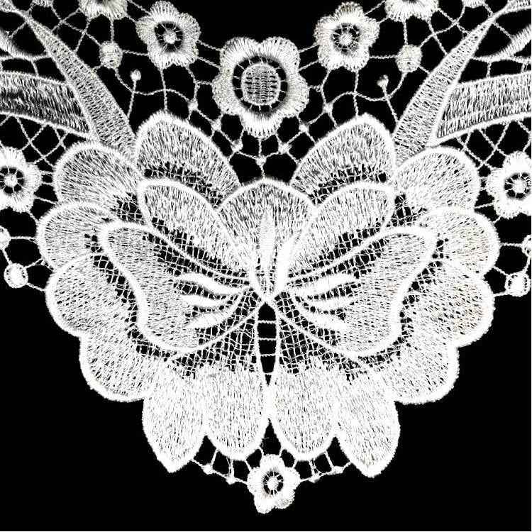 Lace Butterfly Flower Embroidery Collar Flower Three-dimensional Hollow Fake Collar DIY Clothing Accessories, Size: 36 x 30cm, Red Wine, Green, Blue, Sky Blue, Purple, Gray, Beige, Black, Purple Pink, Gold, Gold Brown, Gold Line, Navy, Rose Red, Brown ...