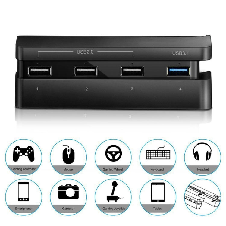 2 PCS PS4 Slim Extend USB Adapter Accessories for Play Station 4 Slim Console USB HUB 3.0 High Speed