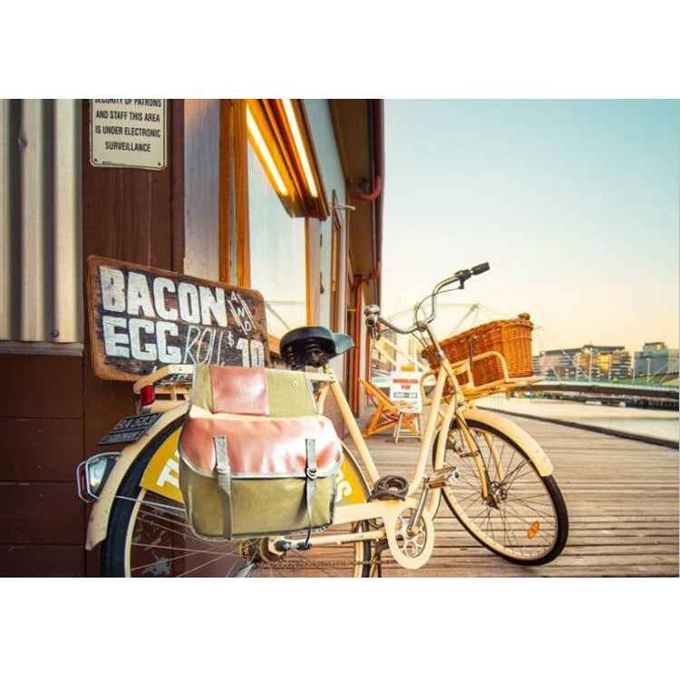 Bicycle Mountain Bike Back Pack Canvas Bag Cycling Supplies Equipment