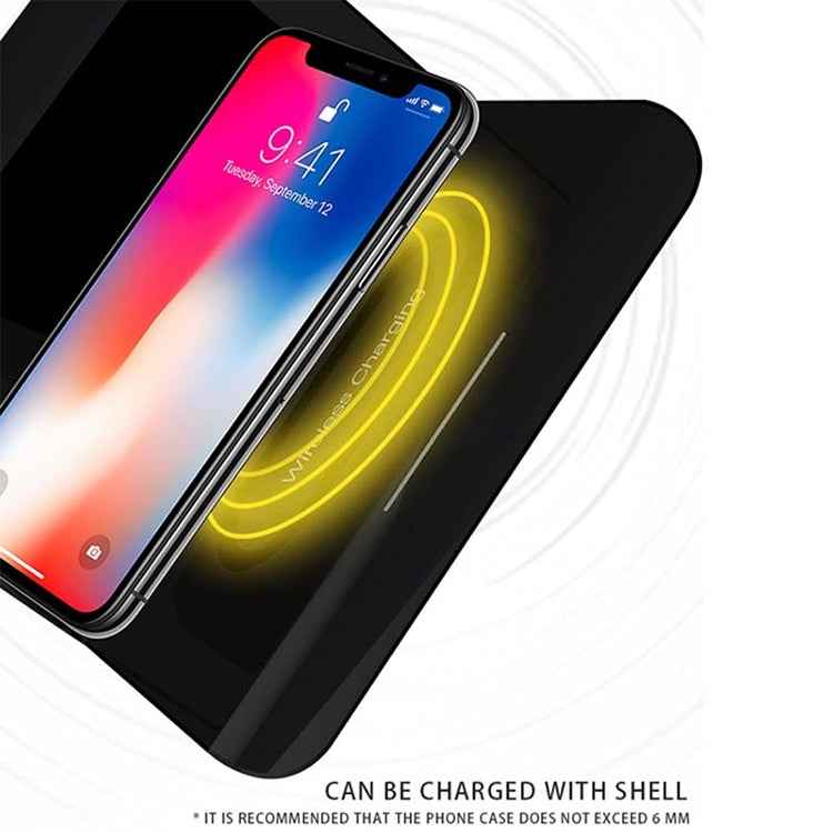 10W QI Universal Multi-function Mobile Phone Wireless Charger with Alarm Clock & Time / Calendar / Temperature Display