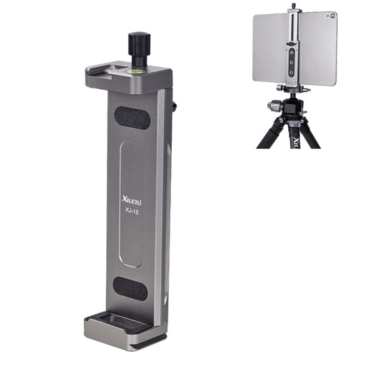 Xiletu Xj15 Live Broadcast Desktop Full Metal Tripod Mount Tablet Pc Phone Clamp With 1/4 Inch Screw Holes & Cold Shoe Base, Xj15
