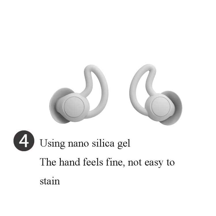 1 Pair Shark Fin Nnti-falling and Noise-reducing Earplugs Anti-Noise Earplugs For Sleeping Dormitory Noise Reduction And Noise Prevention Earplugs