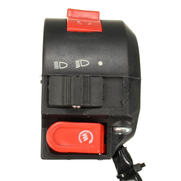 7/8 inch 22mm Handlebar 8-Wires Left Switch Chinese 110cc Motorcycle ATV Quad 3 Functions, Handlebar 8-Wires Left Switch