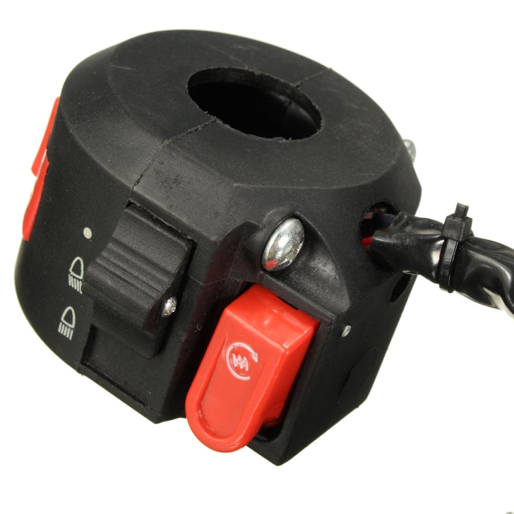 7/8 inch 22mm Handlebar 8-Wires Left Switch Chinese 110cc Motorcycle ATV Quad 3 Functions, Handlebar 8-Wires Left Switch