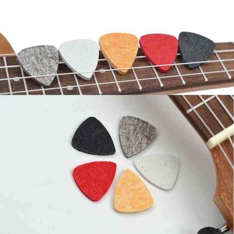 10 PCS Ukulele Guitar Wool Felt Picks