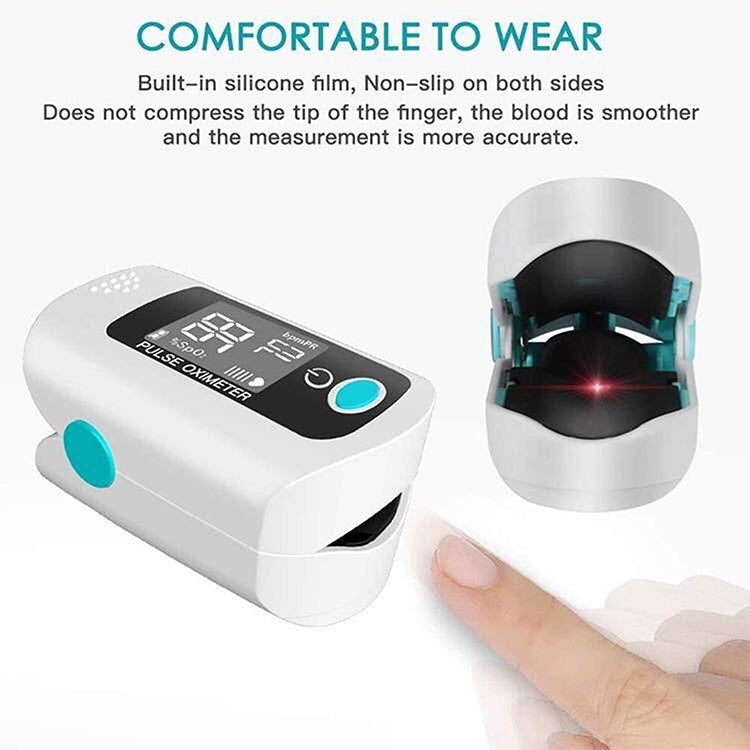 X1805 Oxygen Saturation Detector Medical Monitoring Heart Rate Finger Clip Oximeter