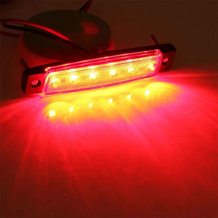 4 PCS 12V 6 SMD Auto Car Bus Truck Wagons External Side Marker Lights LED Trailer Indicator Light Rear Side Lamp