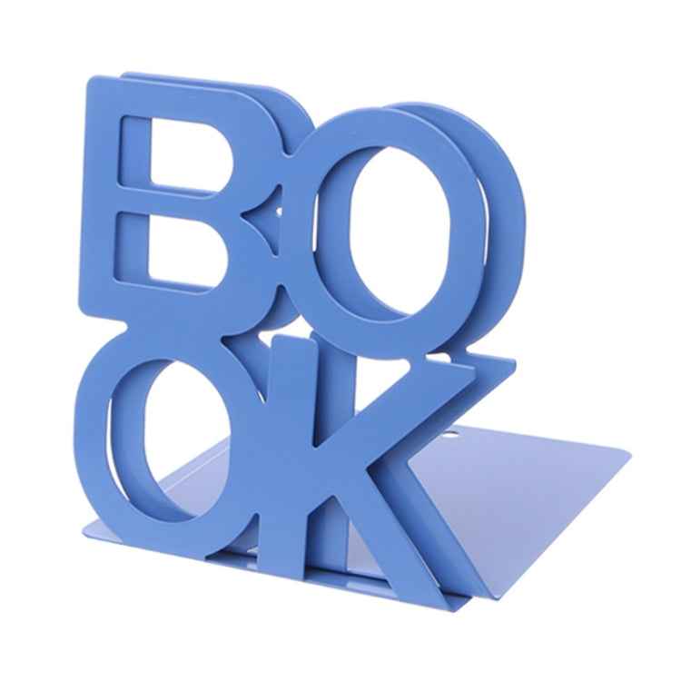 Alphabet Shaped Iron Metal Bookends Support Holder Desk Stands For Books