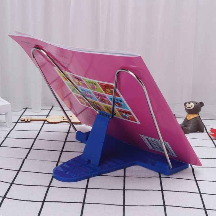 Adjustable Angle Metal Book Stand Fordable Portable Document Book-Reading Holder