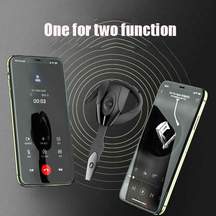 PS3 Bluetooth 5.0 Scorpion Unilateral Hanging Ear Bluetooth Earphone Black Hole Headset