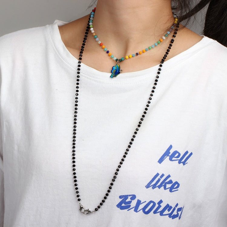 Jewelry Bead Chain Butterfly Pendant Mask Anti-Drop Lanyard Necklace Glasses Chain, Butterfly Pendant  Chain