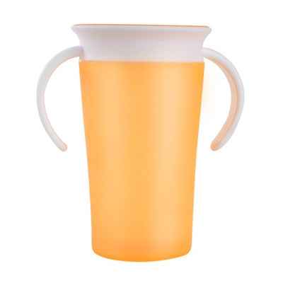 360 Degrees Rotated Baby Learning Drinking Cup With Double Handle Flip